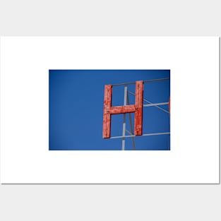 H Sign Posters and Art